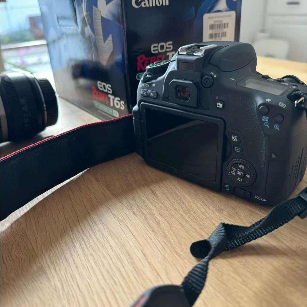 Canon EOS Rebel T6s Digital SLR + 2 lenses